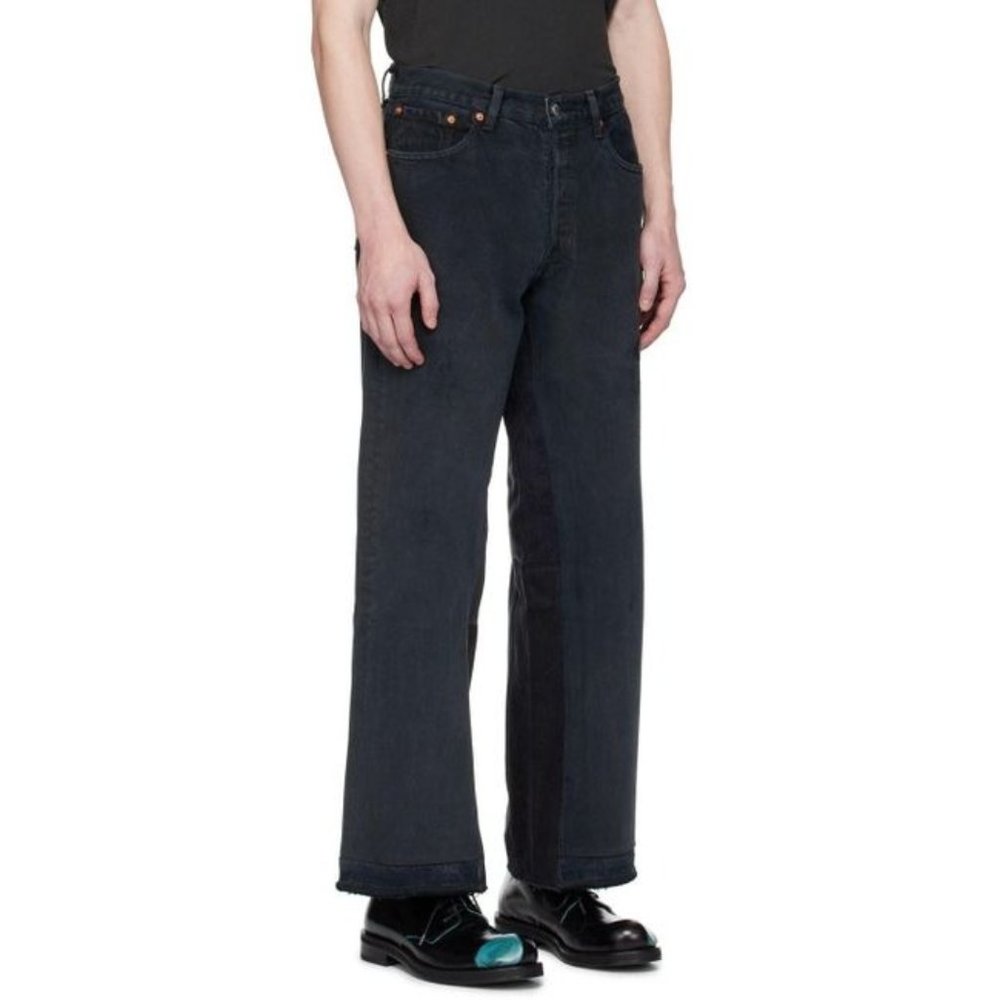 *$495 NWT RE/DONE x LEVI'S BIG BOY 501 VINTAGE BLACK JEANS SZ 34